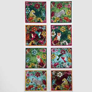 Craft Cotton Fabric: Jewel Tones Panel