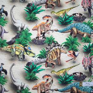 Craft Cotton Fabric: Land of the Giants - Sand