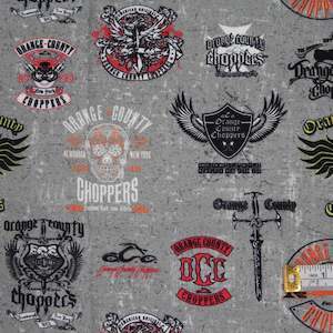 Cars: Orange County Choppers - Logos Grey