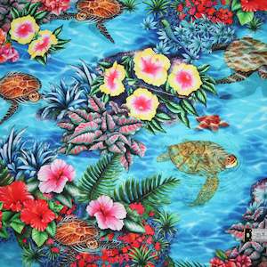 Florals: Tropical Canyon - Turtles