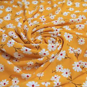 Viscose: Binna - Yellow Viscose Crepe