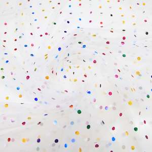 Pipes White Polyester mesh