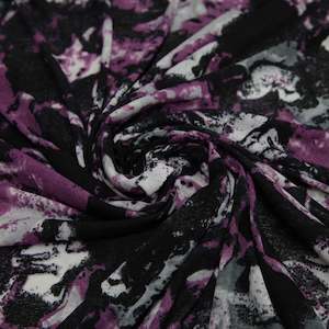 Polyester: Mesh - Black/Purple