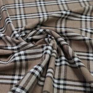 Wool: Wool Acrylic Check - Burberry style