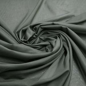 Fabric Green: Scholer Cotton Voile Fabric - Khaki Green