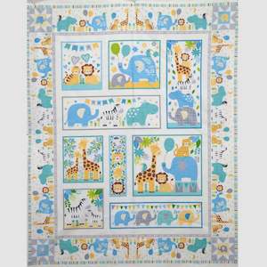 Animals: In the Jungle Cot Quilt Panel