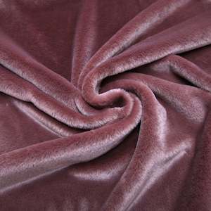 Polyester: Faux Fur Squares - Blush