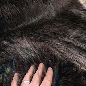 Fabric: Faux Fur - Dark Pheasant