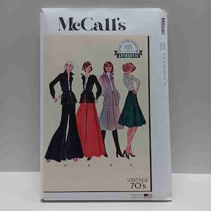 Mccalls Patterns Bottoms: M8542 Misses Vintage Jacket, Skirt and Pants