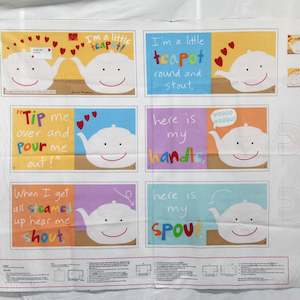 Panels: I'm a Little Teapot Book Panel