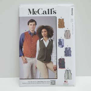 Mccalls Patterns Jackets: M8442 Unisex Lined Vests