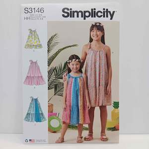 Simplicity Patterns New Releases: S3146 Childrens and Girls Dresses