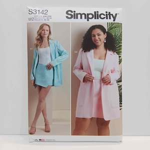 Simplicity Patterns New Releases: S3142 Misses and Women's Jacket and Skirt
