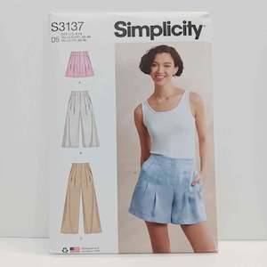 Simplicity Patterns New Releases: S3137 Misses Shorts and Pants