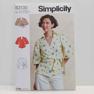 S3135 Misses Wrap Top