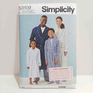 Simplicity Patterns Children: S3109 Dressing Gown and Pants