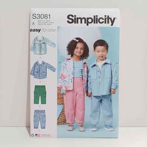 Simplicity Patterns Children: S3081 Toddlers' Jacket and Pants