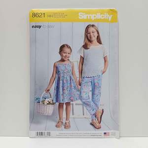 S8621 Childs Dress, Top, Pants