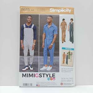 Simplicity Patterns Mens: S8615 Men's Jumpsuit and Overalls