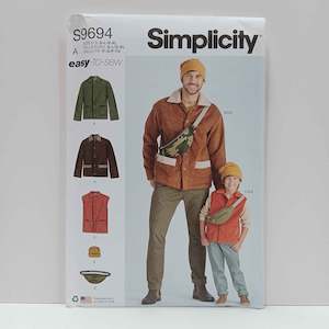 Simplicity Patterns Mens: S9694 Boys and Mens Jacket