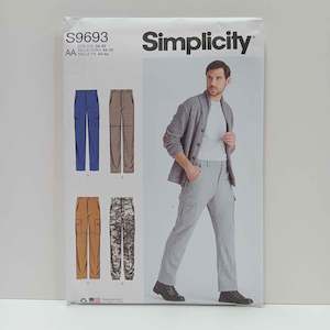 Simplicity Patterns Mens: S9693 Men's Cargo Pants