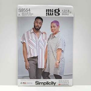 Simplicity Patterns Mens: S9554 Unisex Shirt