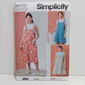 Simplicity Patterns Tops: S3125 Misses Tops, Overalls