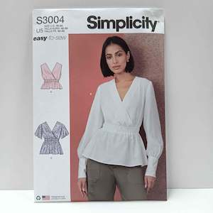 Simplicity Patterns Tops: S3004 Misses Top