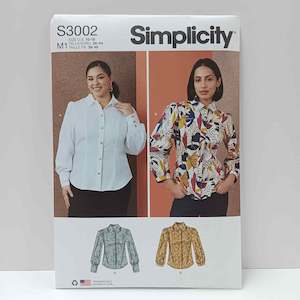 Simplicity Patterns Tops: S3002 Misses and Women's Blouses