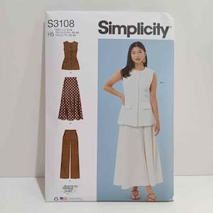S3108 Misses Vest, Skirt and Pants