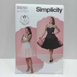 S9293 Misses Slip and Petticoat