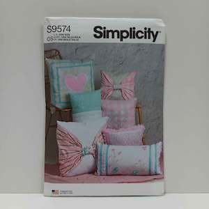 Simplicity Patterns Crafts Homewear: S9574 Pillows and Cushions