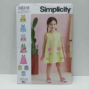 Simplicity Patterns Crafts Accessories: S9318 Toddlers Dress