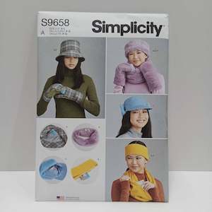 Simplicity Patterns Crafts Accessories: S9658 Misses Hats, Mittens