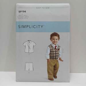Simplicity Patterns Crafts Accessories: S9194 Infants Shirt and Pants