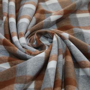 Fabric New Arrivals: Wool Blend Check - Caramel