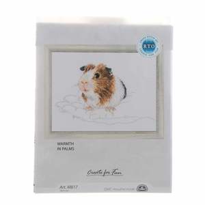 Warmth in Palms Guinea Pig Cross Stitch Kit