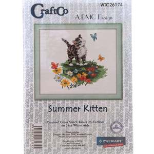 Summer Kitten Cross Stitch Kit