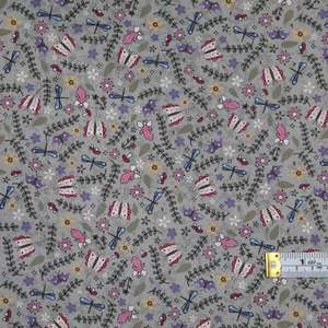 Craft Cotton Fabrics: Fairy Garden - Garden Green