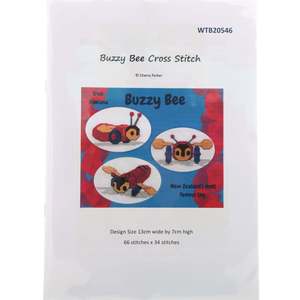 Buzzy Bee Cross Stitch Pattern