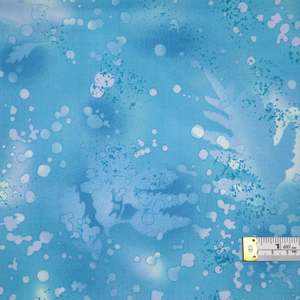 Craft Cotton Fabrics: Fossil Fern - Blue Topaz