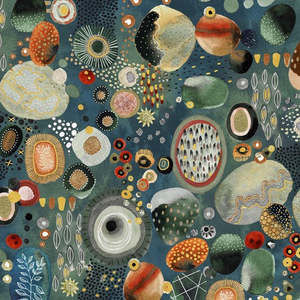Craft Cotton Fabrics: Flora & Form - Geode Labradorite