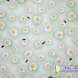 Craft Cotton Fabrics: Spring Sweeties - Daisy Toss Mint