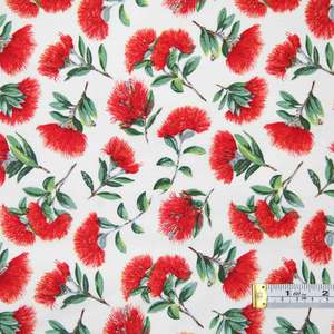 Craft Cotton Fabrics: Spot the Pohutukawa