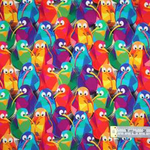 Craft Cotton Fabrics: Kiwi Chaos