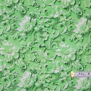 Craft Cotton Fabrics: Good Together - Baroque Damask Green