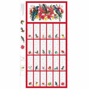 Craft Cotton Fabrics: Festive Kiwiana Advent Calendar Panel