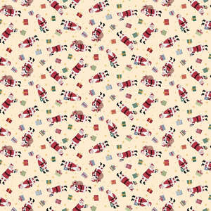 Craft Cotton Fabrics: Country Christmas - Santas