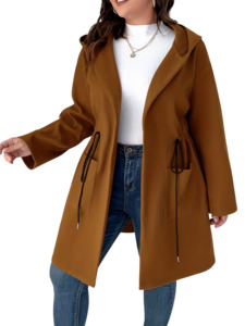Plus Size Outerwear Mareta - Wool Like Coat
