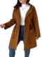 Plus Size Outerwear Mareta - Wool Like Coat